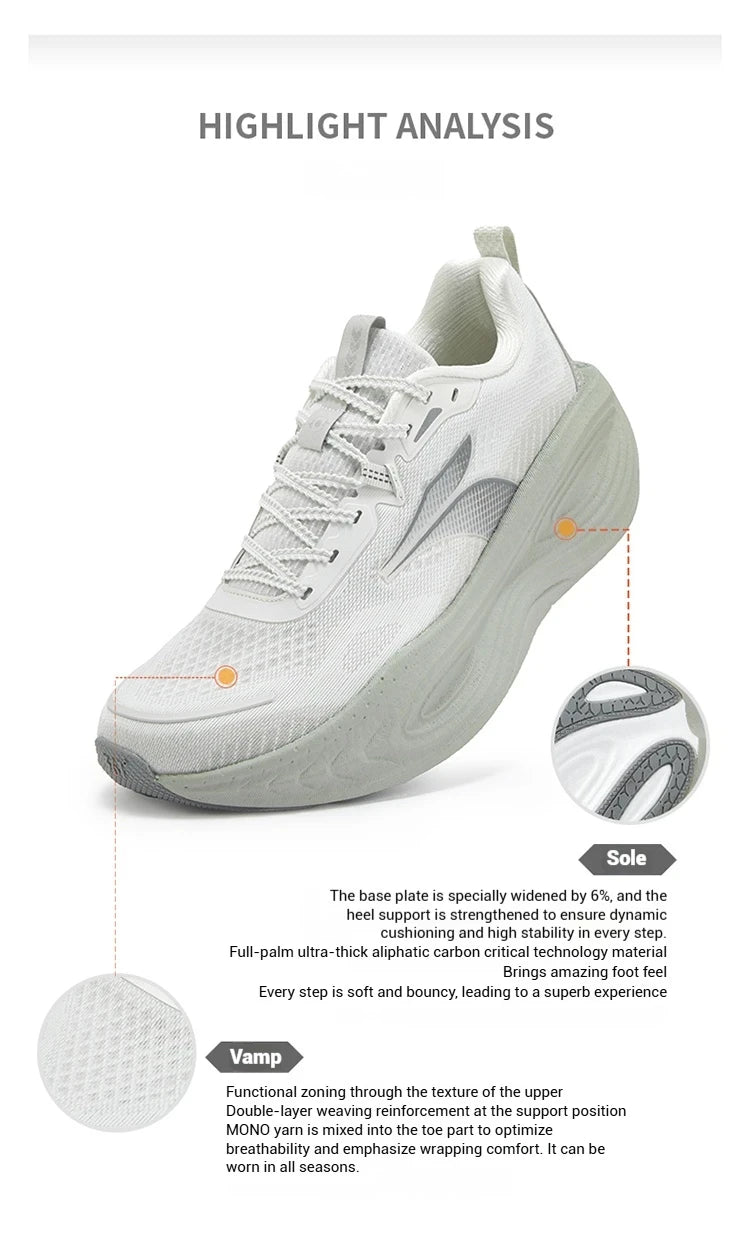 361 Degrees PopBlaze 5 Herren-Laufschuhe, neue Dämpfung, dicke Sohle, atmungsaktiv, rutschfest, Outdoor-Jogging-Sneaker für Herren 672532212