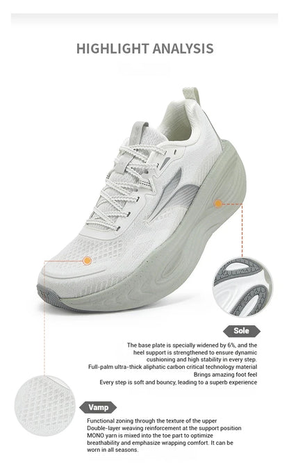 361 Degrees PopBlaze 5 Herren-Laufschuhe, neue Dämpfung, dicke Sohle, atmungsaktiv, rutschfest, Outdoor-Jogging-Sneaker für Herren 672532212