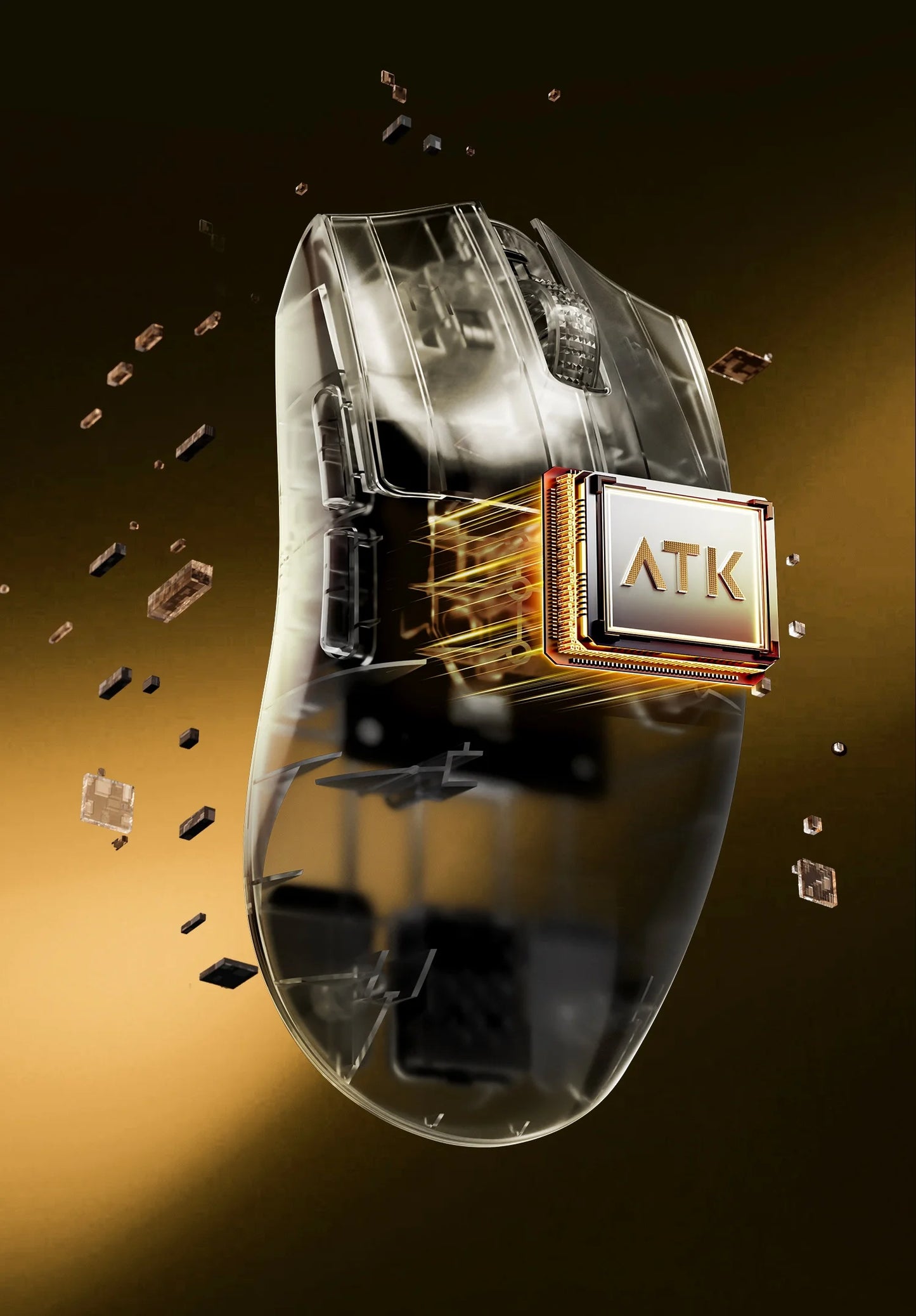 Ratón inalámbrico ATK X1 V2 Ultimate 2.0 PAW3950, ultraligero 54g, 750ips, latencia baja 0.163ms, 650ips, accesorio gamer nuevo para regalo