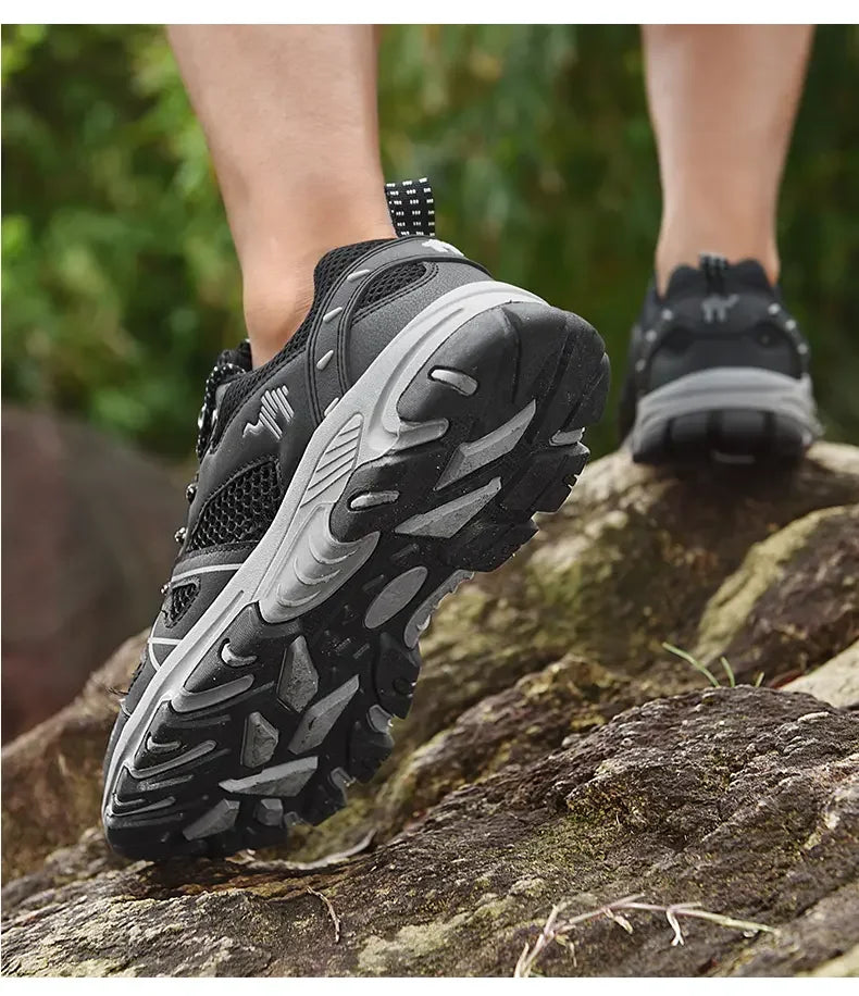 Men's Hiking Shoes Breathable Mesh Sports Summer Outdoor Wear-resistant Hiking and Hunting Tactical Shoes