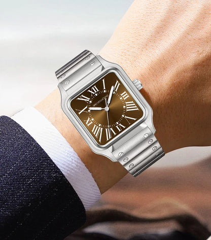 2025 New 34MM Specht & Söhne Quartz Watches Japan VH31 Movt Sapphire Blue Color Ultrathin Stainless Steel Relogio Masculino