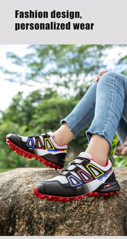 Women's Hiking Shoes Waterproof Outdoor Sports Shoes Women's Walking Travel Sports Shoes Bicycle Sports Shoes Running Shoes