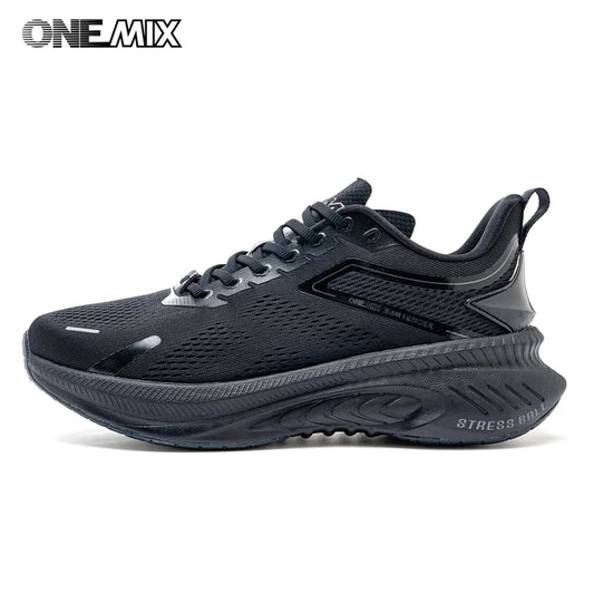 ONEMIX Nuevo estilo Otoño Invierno Zapatillas de running para hombre Outdoor Jogging Amortiguadas Transpirables Ligeras Elásticas Deportivas