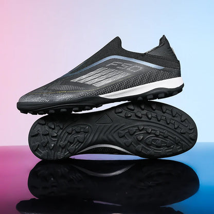 Men Football Boots Futsal Ultralight Soccer Shoes Training TF Match Long Spikes Breathable Indoor Sneakers Cleats Drop Shipping