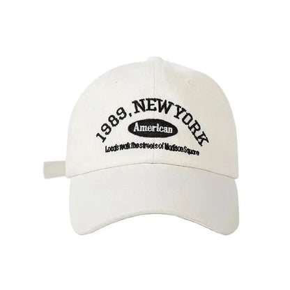 1989 Embroidery Soft Top Baseball Cap Women Sports Hat Man Unisex
