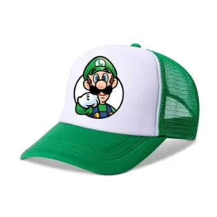 Mario – ležérne bejzbalové slnečné čiapky – akčné univerzálne polyesterové čiapky – detské – pre vodičov nákladných vozidiel – doplnky pre dospelých – nastaviteľné – anime príslušenstvo