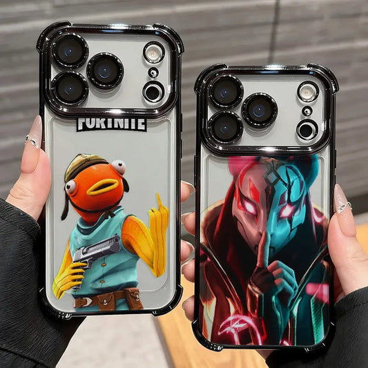 Anime Fortnite -peliteemainen suojakuori Xiaomi Redmi A7 15 A3 15C 14C K50 A1 Note 15 14 13 12 12s Pro Plus 4G 5G -puhelimille, putoamissuojaus