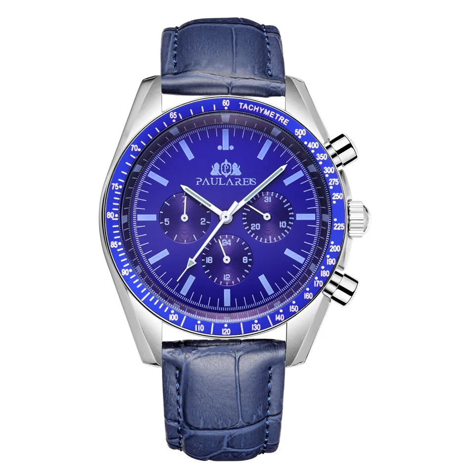 PAULAREIS P Brand Luxury Men Mechanical Watches Calendar Business Watch Men's Sports Waterproof Stainless Steel Automatic Watches