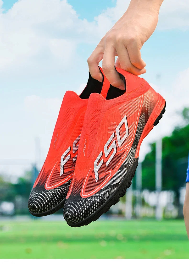 Men's New Indoor TF Football Boots High Quality Training Original Male Breathable Non-Slip Soccer Shoes Turf Futsal Football Shoes