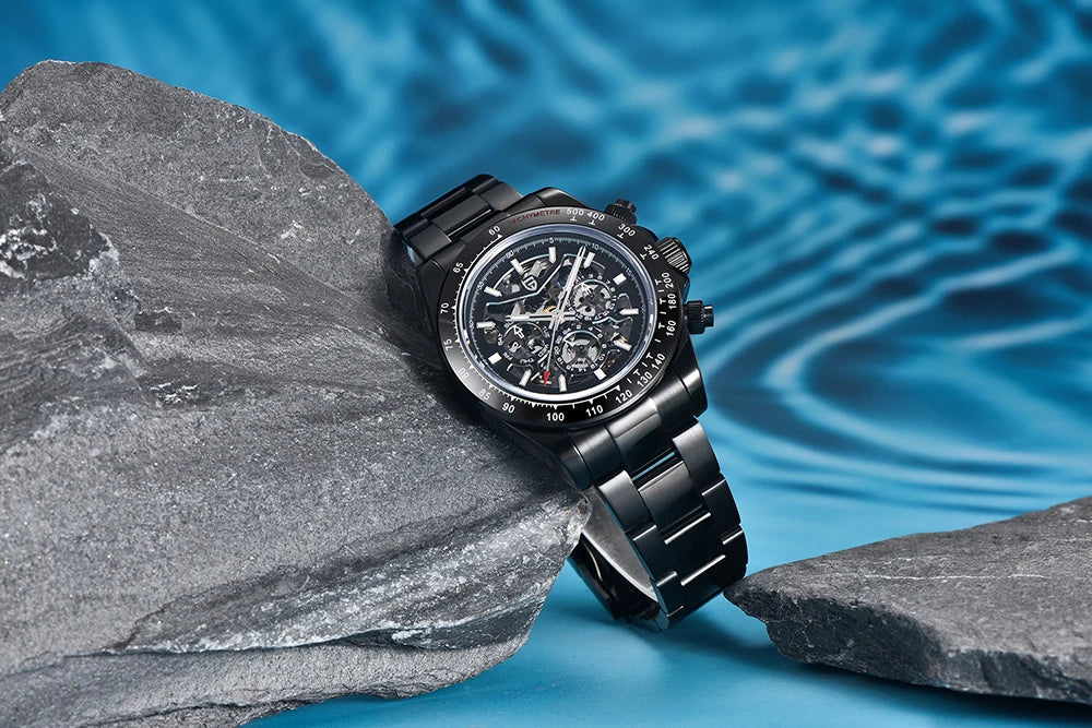 PAGANI DESIGN Men‘s Automatic Mechanical Watch Stainless Steel Waterproof Sport 10Bar Luxury Casual Watch for Men Reloj Hombre