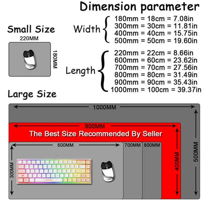 Computer Table Mat Keyboard Desk Pads Anime Mouse Pad Kawaii Girl Mousepad 900x400mm Rubber Non-slip Mouse Mats Demon Slayers XL