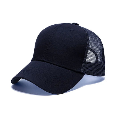 Gorras de béisbol al por mayor para hombre, gorras casuales, gorras de malla para mujer, gorras unisex con logotipo personalizado, gorras bordadas