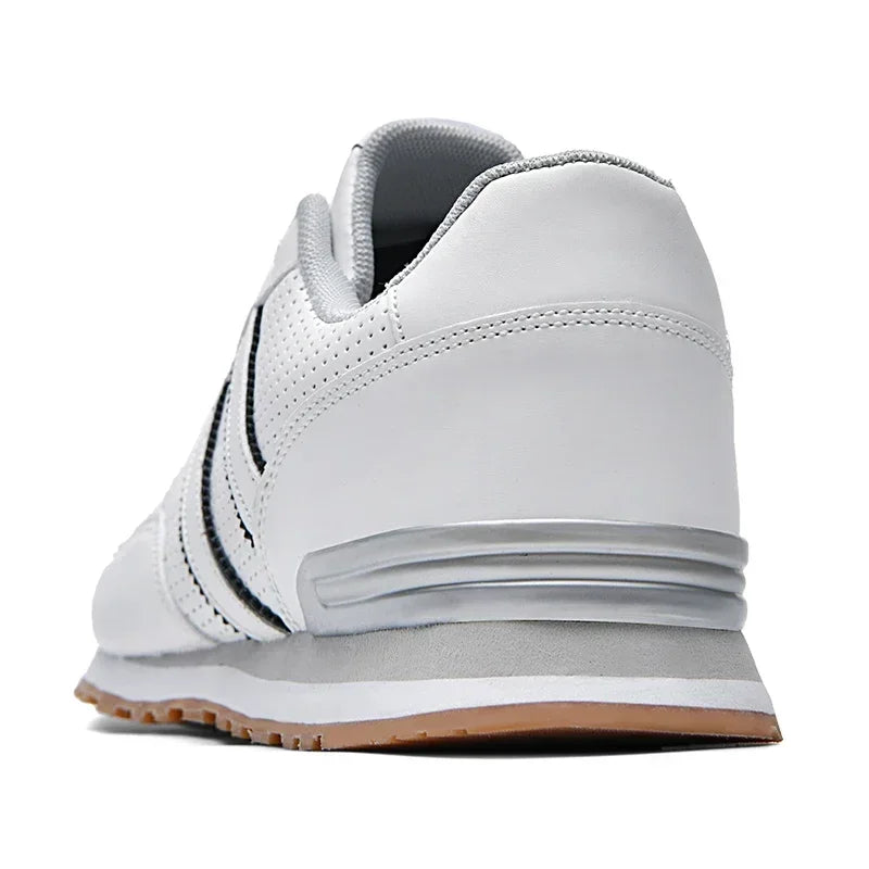 Autumn Sports Shoes Men's Flat Running White Durable Classic Casual Shoes Low Cut Trendy  Fashionable Hiking and Walking Shoes