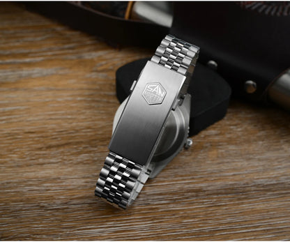 San Martin 2025 Men's Watches Retro NH34 GMT Sandwich Dial 40mm Bidirectional Sapphire Bezel Luxury Sports Watch 20Bar SN0134
