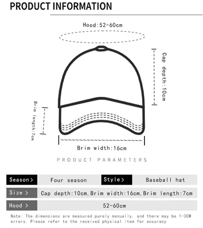 New Unisex Korean Embroidered GP Letters Baseball Hats Casual Breathable Retro Sunshade Peaked Caps Versatile Fashion Outdoor