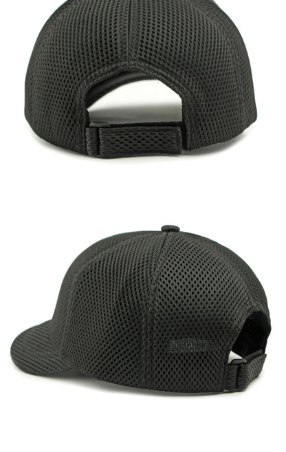 HT4828 5 cm Baseballkappe mit kurzer Krempe für Herren, 6-Panel-Baseballkappe, atmungsaktive Mesh-Trucker-Cap, Herren und Damen, einfarbig, schlichte Snapback-Cap