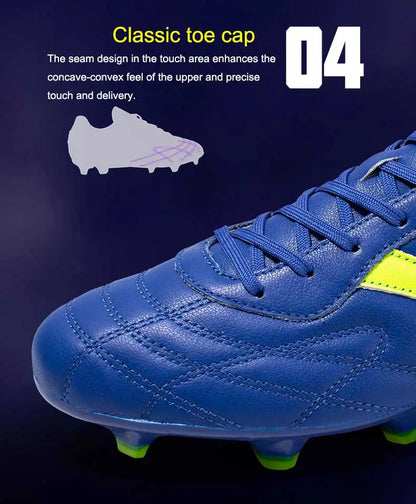 KELME FG Soccer Shoes Original Cow-Skin Sneakers Men Professional Grass Non-Slip Sports Training Football Boots ZX80011018