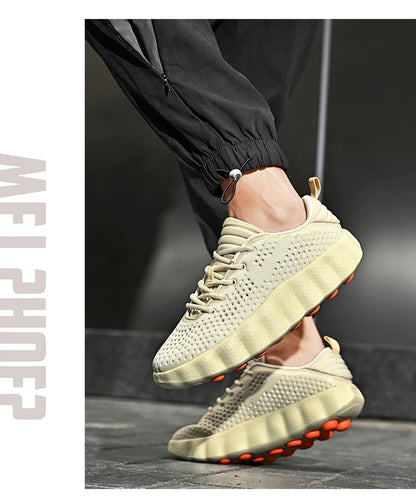 Men's Comfortable Casual Sneakers with Foot Sensing Massage Technology Women's Sports Breathable Lightweight Training Shoes