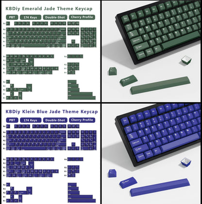 KBDiy GMK MarrsGreen Keycap tasti profilo Cherry Double Shot PBT ISO per kit tastiera meccanica gamer DIY Gaming Point KeyCap