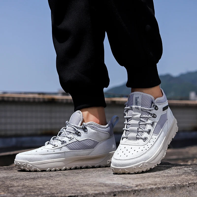 2025 Autumn High-quality Mens Casual Shoes Versatile Trendy Outdoor Wear-resistant Hiking Shoes Lightweight Soft Sports Shoes