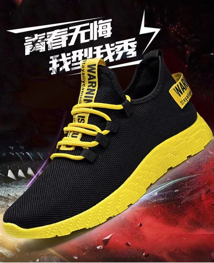 Męskie sneakersy casualowe, lekkie sportowe buty z siateczki na lato, męskie buty outdoorowe z miękką podeszwą, oddychające, wygodne, modne buty do biegania