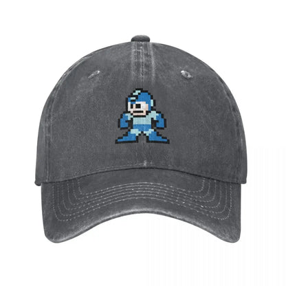 Megaman 8-bitová bejzbalová čiapka, nová, roztomilá, vintage, luxusná čiapka pre mužov a ženy