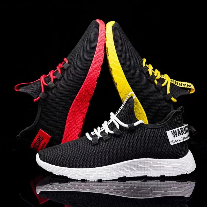 Męskie sneakersy casualowe, lekkie sportowe buty z siateczki na lato, męskie buty outdoorowe z miękką podeszwą, oddychające, wygodne, modne buty do biegania