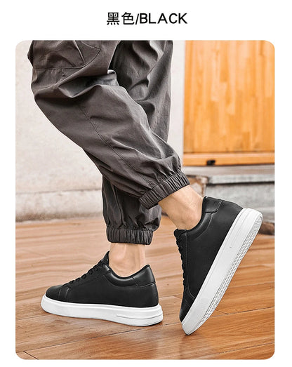 Baskets pour homme, chaussures rehaussantes, semelles rehaussantes, talons hauts de 6 à 10 cm, chaussures en cuir, chaussures de sport, chaussures pour homme