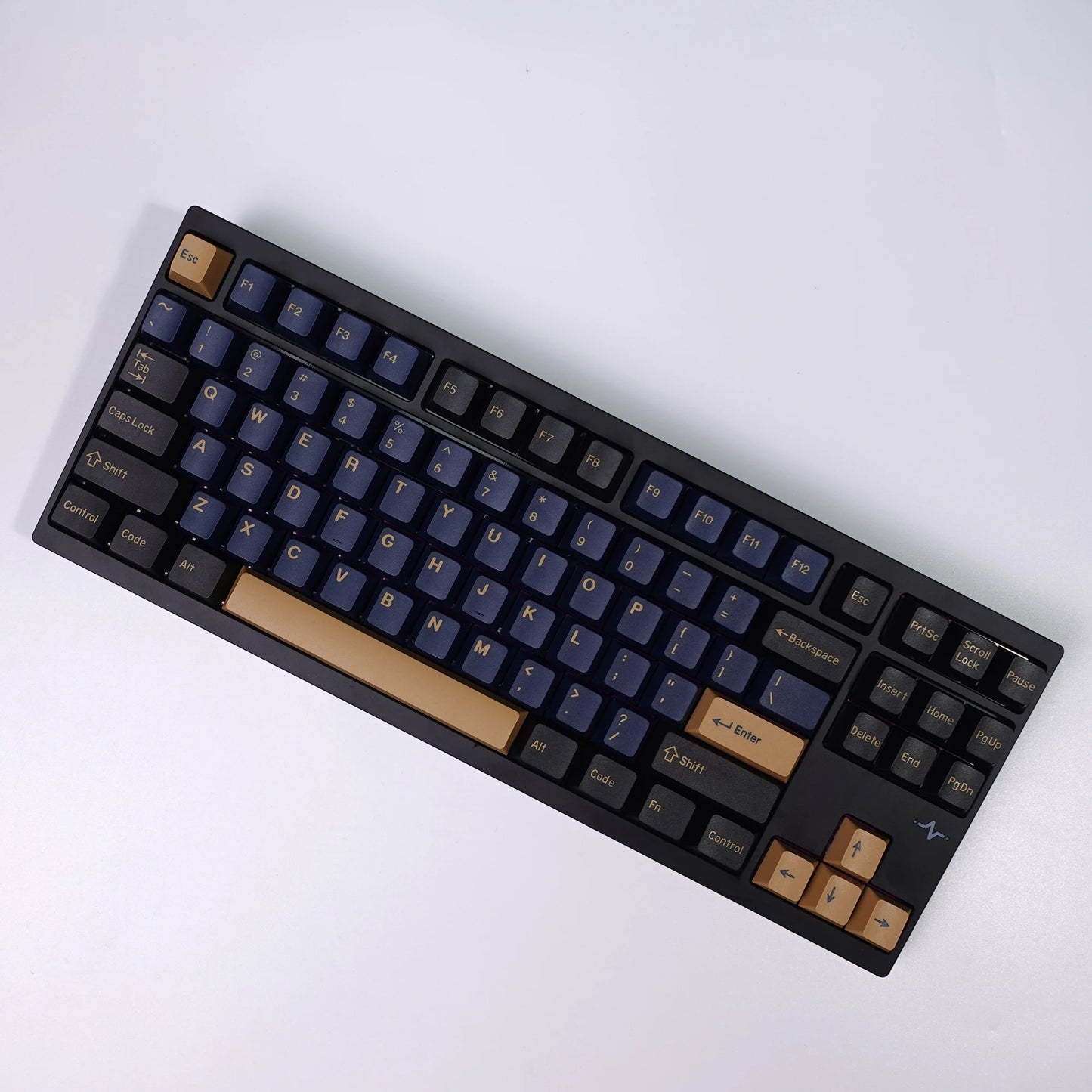 KBDiy 174 Keys GMK Blue Samurai Keycaps for Mechanical Keyboard  PBT Cherry Profile GMK Keycap Double Shot for Aula F75 F87 F99