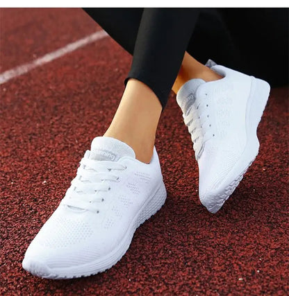 Damen-Flache Schuhe, Schnürschuhe, Freizeitsneaker, Damenschuhe, weiche Zapatos Mujer, große Größen