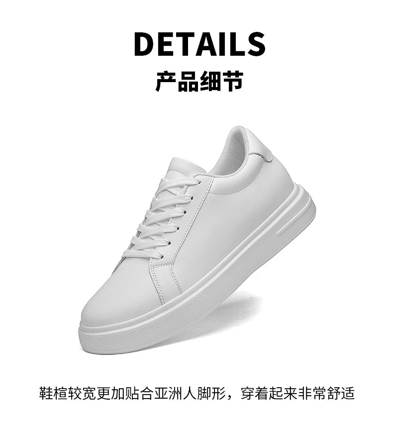 Baskets pour homme, chaussures rehaussantes, semelles rehaussantes, talons hauts de 6 à 10 cm, chaussures en cuir, chaussures de sport, chaussures pour homme