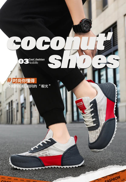 Brand protection 2026 new men's lightweight non-slip breathable wear-resistant running sports fashion versatile casual shoes