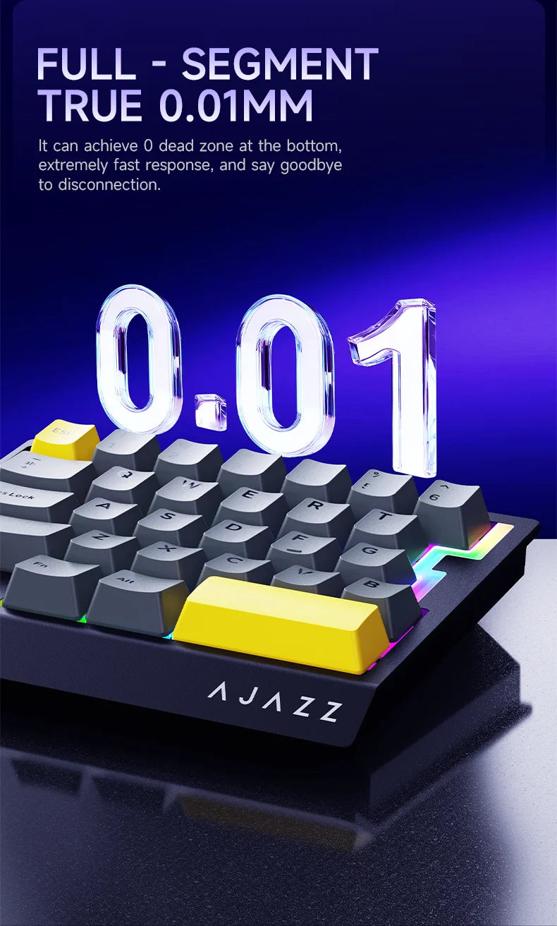 AJAZZ AK029 Wired One Handed Keyboard HE Magnetic Switch 8000Hz 29 Keys RGB Mini Gaming Mechanical Keyboard for PC Gamer