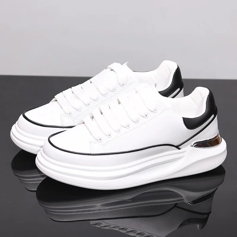 Kleine witte schoenen voor koppels Heren- en damesschoenen Sportschoenen Heren-sneakers Met verhoogde binnenzool Casual sportschoenen