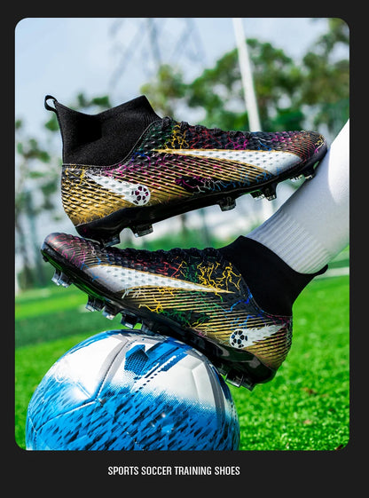 Men's Soccer Shoes Kids Football Boots Women Professional Soccer Cleats Antiskid Chaussure TF/FG Outdoor Athletic Football Shoes