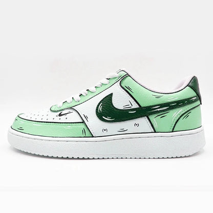 Custom Sneakers NIKE COURT VISION  Messy Line Design Wild Romantic Dream Comic Pattern Couple Matching Shoes Unisex retro shoes