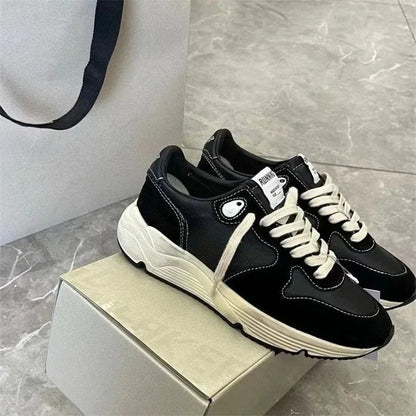 2026 new lightweight couple retro made shoes, star thick soled dad shoes, casual sports board shoes