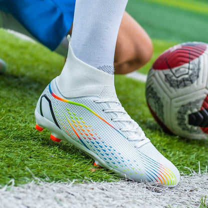 Men's Football Boots Professional Turf Futsal Match Grass Unisex Outdoor Training Soccer Shoes Soccer Cleats Non-slip Breathable