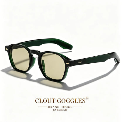 CLOUT GOGGLES Fashion Personality Rivet Sunglasses Women Men Square Frame Outdoor Travel Ultraviolet Protection Sun Glasses