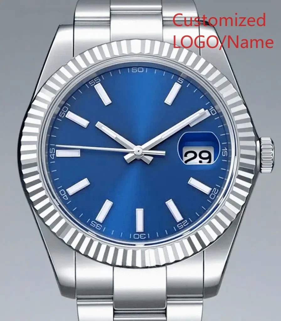 A989 Store Customized Watch Men's WomenAutomatic Mechanical Watch 36mm 40mm 904L Stainless Steel Black Blue