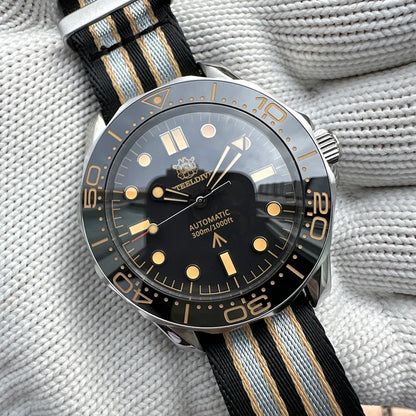 STEELDIVE SD1957 Steel Bracelet 42MM Vintage Ceramic Bezel 200M NH35 Luminous Sapphire Glass Automatic Men Dive Watch