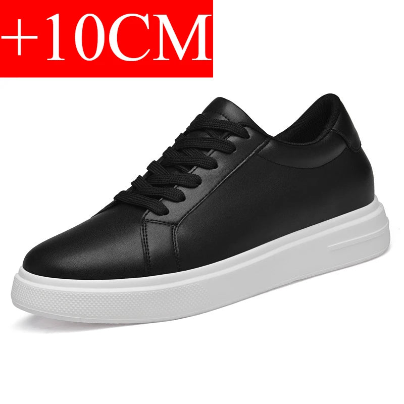 Baskets pour homme, chaussures rehaussantes, semelles rehaussantes, talons hauts de 6 à 10 cm, chaussures en cuir, chaussures de sport, chaussures pour homme