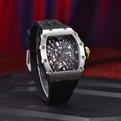 Reloj de cuarzo para hombre PAGANI DESIGN 2026 nuevo, movimiento VH65, esfera esqueleto, resistente al agua 100M, deportivo rectangular, cristal de zafiro
