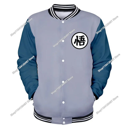 Dragon Ball Streetwear Baseball Uniform for Man Women Son Goku Adults Costumes Jackets Spring Fall Coat Cardigan Sweatshirt Gift