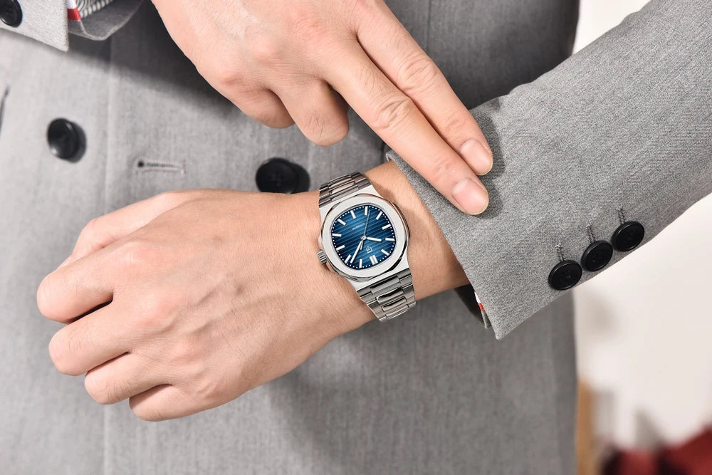 PAGANI DESIGN 2026 New Luxury Automatic Watch  Men Mechanical Wristwatch Stainless Steel Sapphire glass 40MM Barrel dial Watch