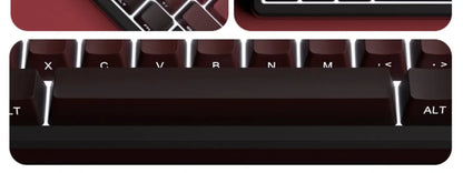New Keycaps for 60/64/84/98/108 Gaming Mechanical Keyboard MX Switch 135 Keys OEM PBT Side Engraved Red and Black Gradient Color