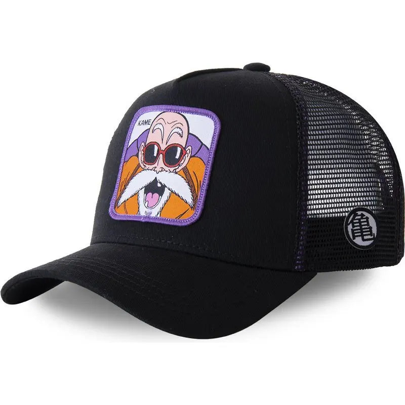 Dragon Ball Styles Anime Son Goku Bomuld Ny baseballkasket til mænd og kvinder Hip Hop Far Justerbar mesh-kasket Trucker-kasket