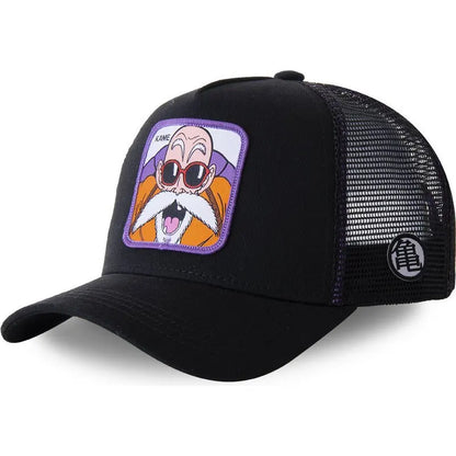 Dragon Ball Styles Anime Son Goku Bomuld Ny baseballkasket til mænd og kvinder Hip Hop Far Justerbar mesh-kasket Trucker-kasket