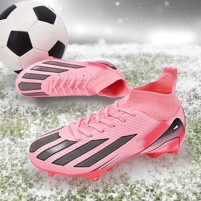 New Men Soccer Shoes Adult Non-Slip Football Boots Cleats Boys Ultralight Sport Sport Outdoor Comfortable Training Match Grass