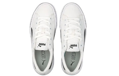 Baskets Puma Kaia Platform, modèle blanc et noir, 383804-01.